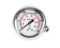 Manometr glycerinový d63mm 0-25 BAR ZADNÍ vývod 1/4"